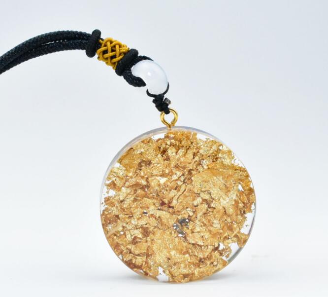 Pendant necklace crystal gravel resin pendant eprolo