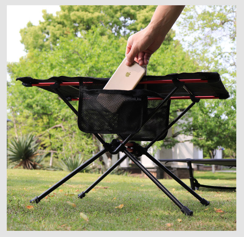 Ultra Light Folding Table Outdoor Camping Camping Car Portable Barbecue Picnic Cup Hole Mobile Phone Bag Small Table eprolo