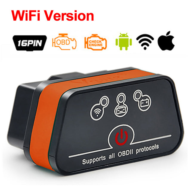 Vgate icar2 Bluetooth/Wifi OBD2 Diagnostic-tool ELM327 Bluetooth/wifi OBD 2 Scanner Mini ELM327 for android/PC/IOS Code Reader eprolo