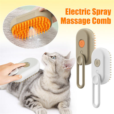 Cat Steam Brush Steamy Dog Brush 3 In 1 Electric Spray Cat Hair Brushes For Massage Pet Grooming Comb Hair Removal Combs Pet Pro eprolo