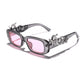 Fashion Small Frame Oval Handmade Diamond Pair Of Dragon Sunglasses Retro Personality Trend Punk Style Glasses And Sunglasses eprolo