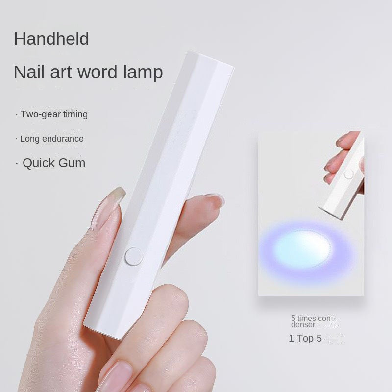 One line spotlight nail lamp LED light fast drying nail baking lamp Small portable mini nail phototherapy lamp eprolo