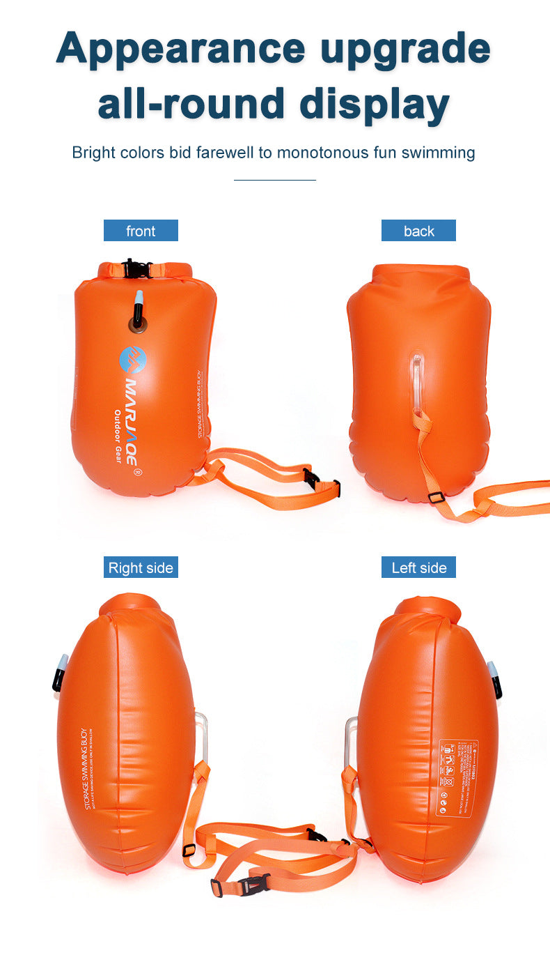 PVC  Inflatables Storage Swim Buoys Dry Bag Orange Floating Safety Swimming Buoy eprolo