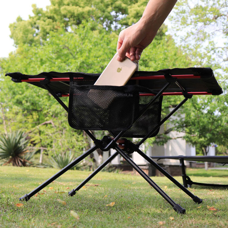 Ultra Light Folding Table Outdoor Camping Camping Car Portable Barbecue Picnic Cup Hole Mobile Phone Bag Small Table eprolo