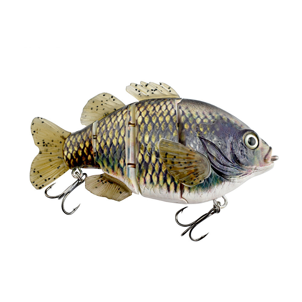 PVC Soft Tail Sub Bait 4-Section Tilapia Sub Multi Section Artificial Bait Freshwater Sub Bait eprolo