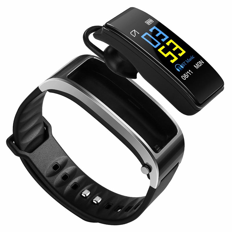 Y3 PLUS Bluetooth Headset Smart Bracelet 2 in 1 watch with earbuds Wristband health monitoring Sports Earphone and Mic eprolo