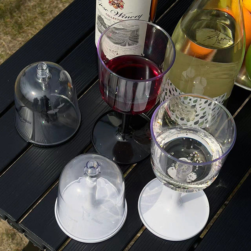 Outdoor Camping Red Wine Cup Shatterproof Plastic Stemware Detachable Portable Wine Cup Champagne Cup eprolo