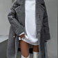 Winter new plush suede coat, suit collar, long cardigan, long sleeved plush coat eprolo