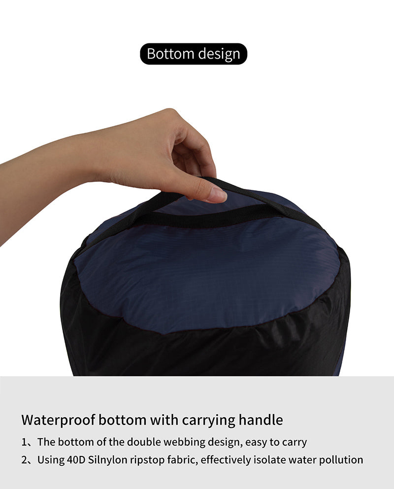 Camping and camping sleeping bag storage bag Lightweight capsule compression bag Travel clothing and miscellaneous storage bag 40D eprolo