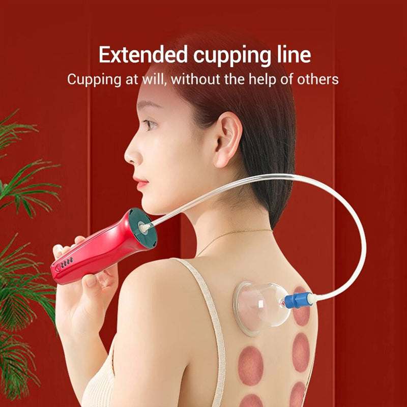 New electric cupping device multifunctional vacuum cupping and scraping instrument home set rechargeable meridian massager eprolo