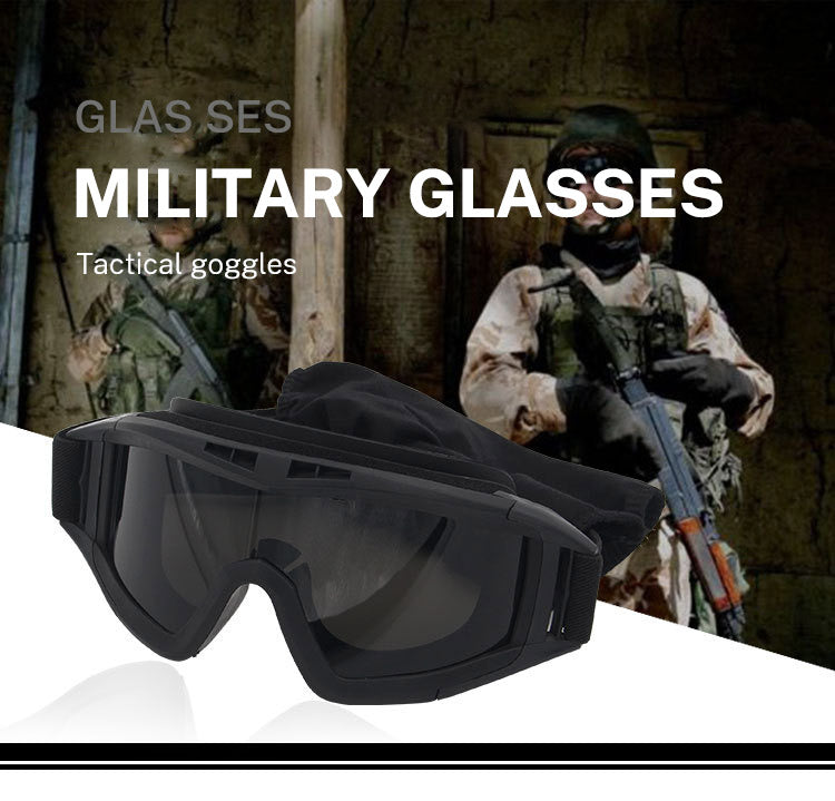 Military Tactical Goggles Outdoor Windproof Sports Army Airsoft Shooting Glasses Cycling Mountaineering Eyewear UV400 eprolo