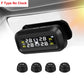 Smart Car TPMS Tire Pressure Monitoring System Solar Power Digital TMPS LCD Display USB Auto Security Alarm Tire Pressure Sensor eprolo