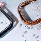 Suitable for iwatch8 Apple Watch Case Protection Case PC Single Row Diamond Hollow Case 41MM45MM eprolo