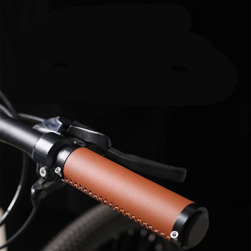 Mountain Bike Handlebar Sleeve Fiber Leather Surface Lock Shock-Absorbing Non-Slip Vice Handle Handlebar Grip Riding Accessories eprolo