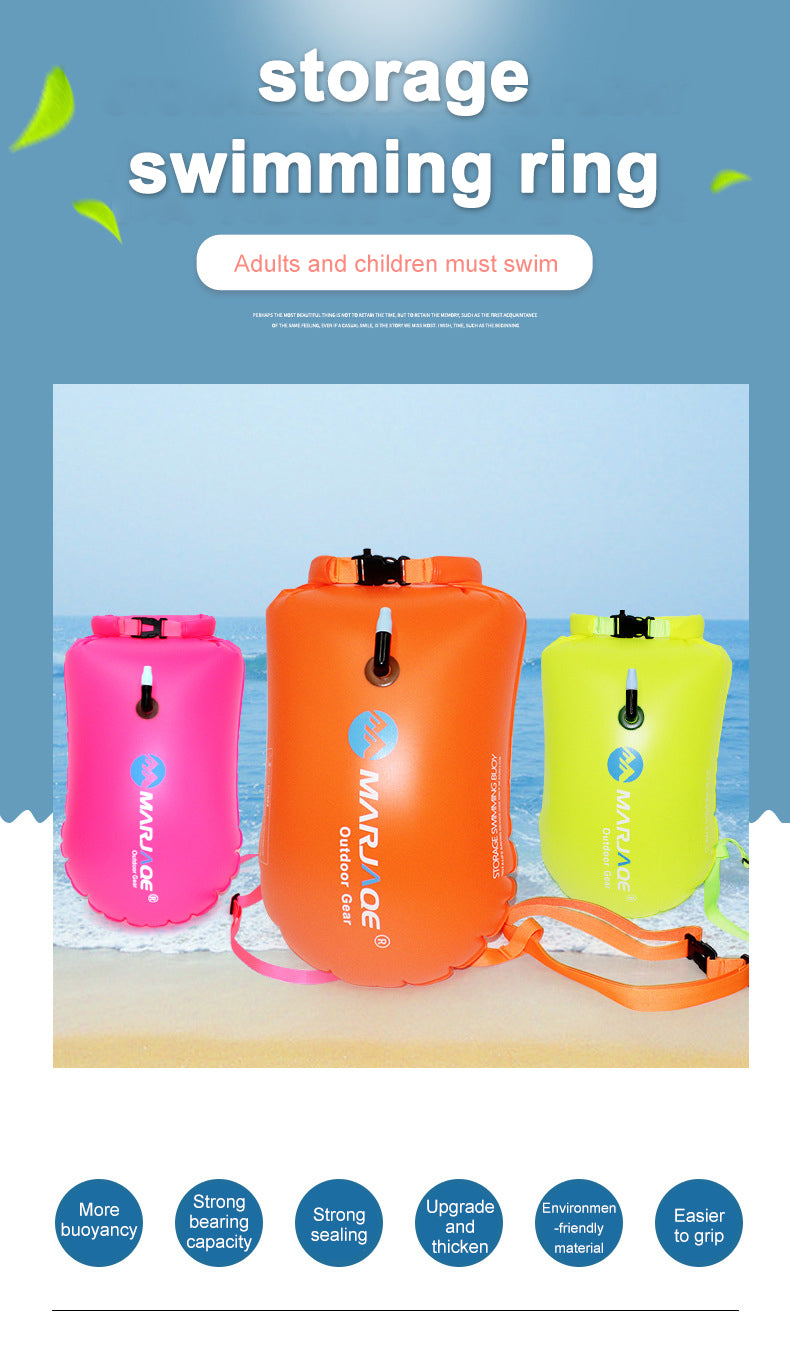 PVC  Inflatables Storage Swim Buoys Dry Bag Orange Floating Safety Swimming Buoy eprolo