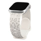 In stock suitable for Apple Watch apple strap with laser engraved embossed silicone large leopard print apple strap eprolo