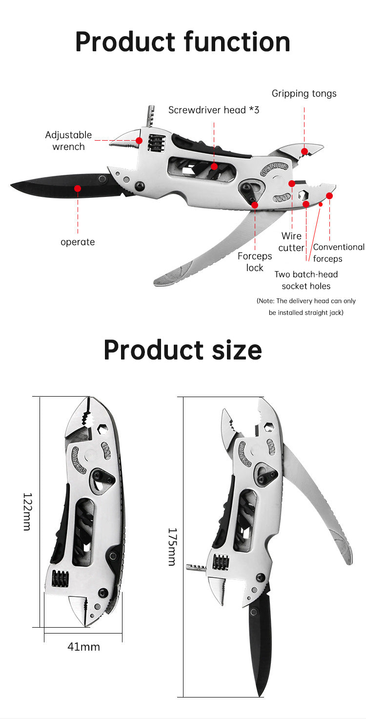 Outdoor camping regular pliers, multi-purpose tool pliers, outdoor wrench tool combination eprolo