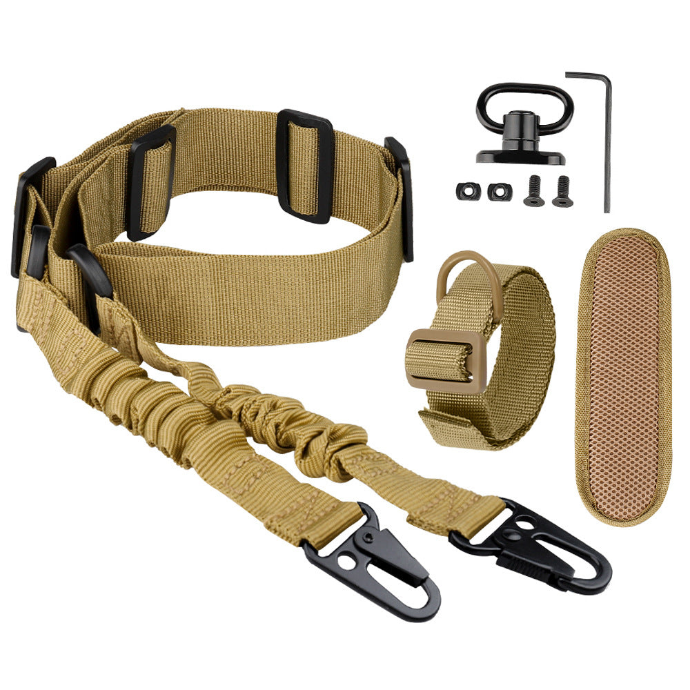 Ordinary Double Point Rope Suit CS Nylon Tactical Strap Cross Body Nylon Tactical Gun Rope eprolo