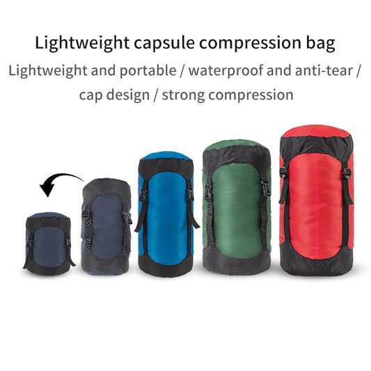 Camping and camping sleeping bag storage bag Lightweight capsule compression bag Travel clothing and miscellaneous storage bag 40D eprolo