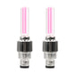 FORAUTO 2PCS Car Wheel LED Light Motocycle Bike Light Tire Valve Cap Decorative Lantern Tire Valve Cap Flash Spoke Neon Lamp eprolo