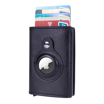 New RFID Apple Tracker Protective Cover Airtag Locator Crazy Horse Card Pack RFID Carbon Fiber eprolo