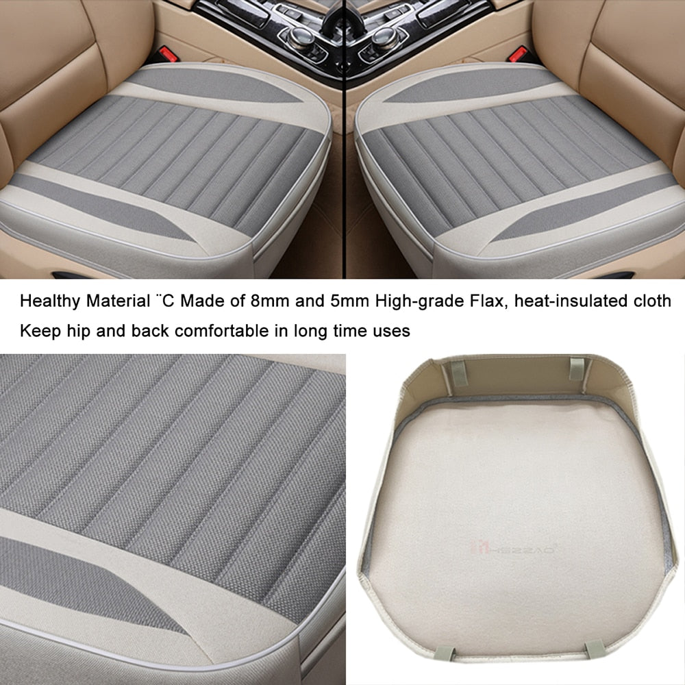 Car Seat Cover,Flax Cushion Seasons Universal Breathable  For Most Four-Door Sedan&SUV Ultra-Luxury Car Seat Protection eprolo