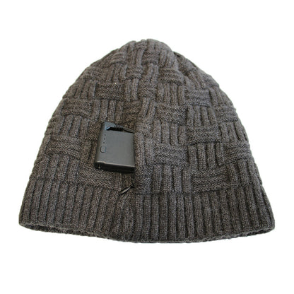 Knitted Thermal Cap Electric Heating Cap Outdoor Cold Proof Carbon Fiber Heating Cap eprolo