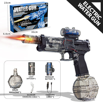 New Electric Automatic Water Gun With light Sprays Water Continuously High-pressure High-speed Powerful Ice Blast Water Gun Toys eprolo