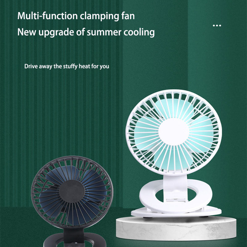 The New Clip Fan Mini Desktop USB Small Fan Dormitory Charging Car Home Gift Fan eprolo