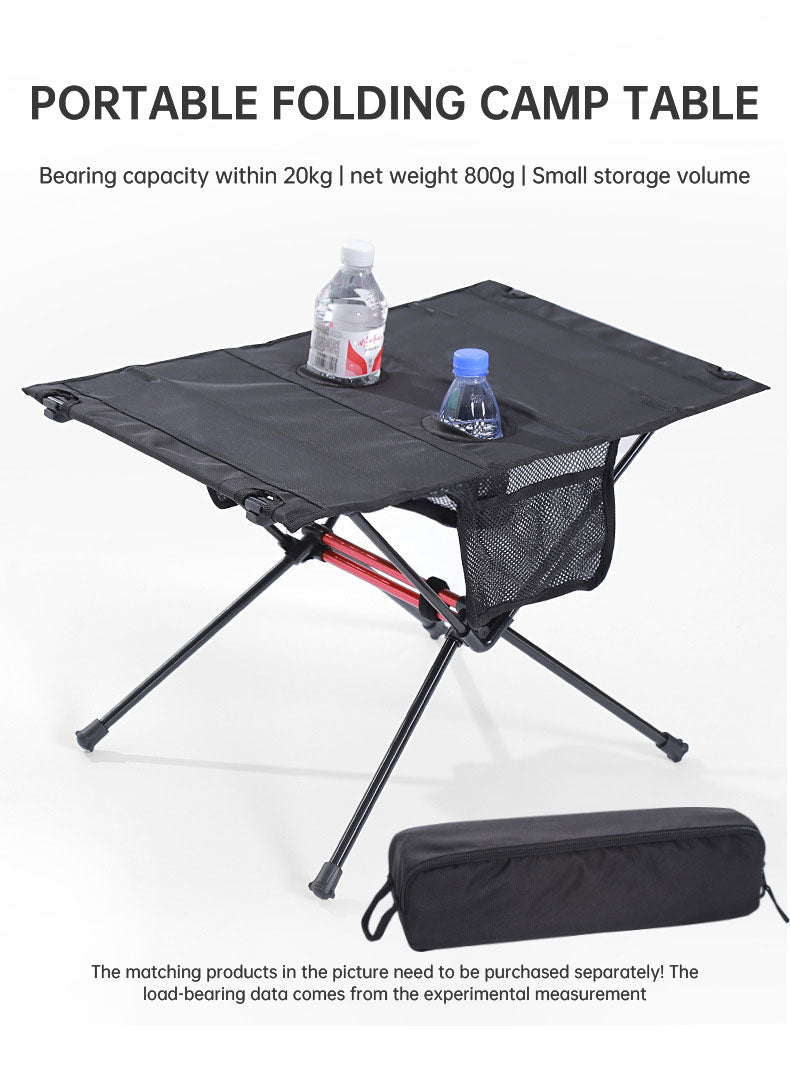 Ultra Light Folding Table Outdoor Camping Camping Car Portable Barbecue Picnic Cup Hole Mobile Phone Bag Small Table eprolo