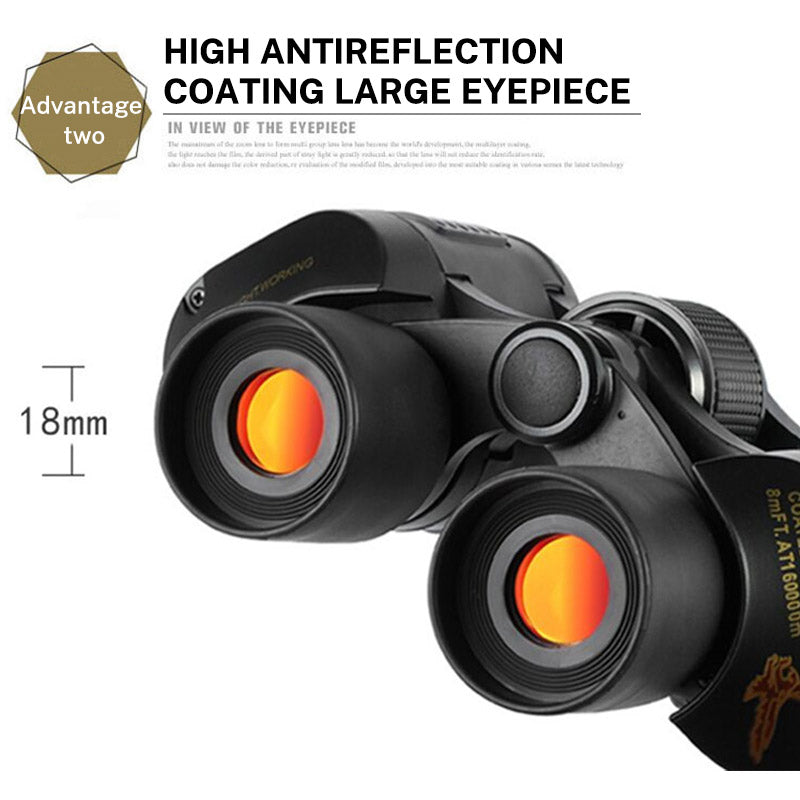 60x60 Telescope High magnification low light night vision red film outdoor Golden Eagle Telescope with label eprolo