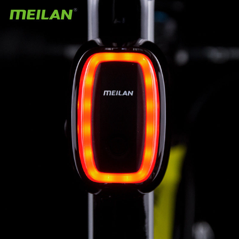 Bicycle Intelligent Brake Tail Light X6 Brake Induction 7-Speed Flashing Riding Warning Night Riding Light eprolo