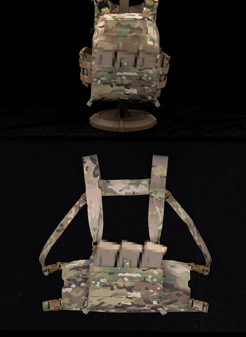 WoSporT can accommodate three 5.56 (or two 7.62) inner pockets with built-in function cover camouflage front panel eprolo