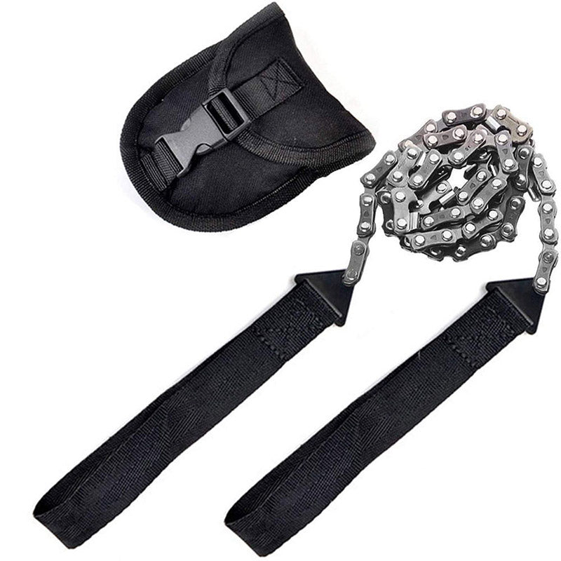 Outdoor hand zipper saw pocket chain saw garden tools 11/16/33 teeth 24 inch portable camping survival wire saw eprolo