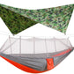 260x140cm Outdoor Double Camping Hammock with Mosquito Net and Rain Fly Tarp Lightweight Parachute Hammocks for Travel Hiking eprolo