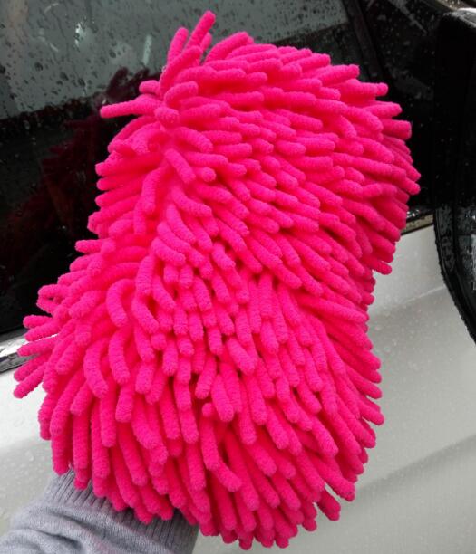 2 In 1 Car Washing Gloves Car Cleaning Sponge Coral Shaped Superfine Fiber Chenille Car Washing Sponge eprolo