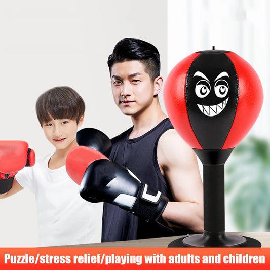 Stress Relief Punching Suction Cup Base Fighting Speed Ball Spring Foam Set Easy Installation Inflatable for Fitness Equipment eprolo