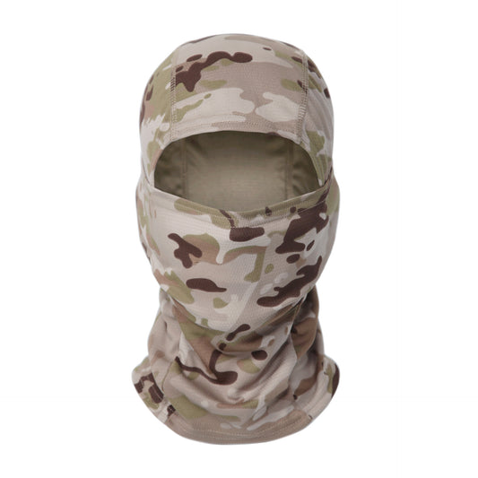 Outdoor Camouflage Headgear Riding Sunscreen Mask Climbing Hiking Fast Dry Sweat Wicking Military Fan Tactical Headgear eprolo