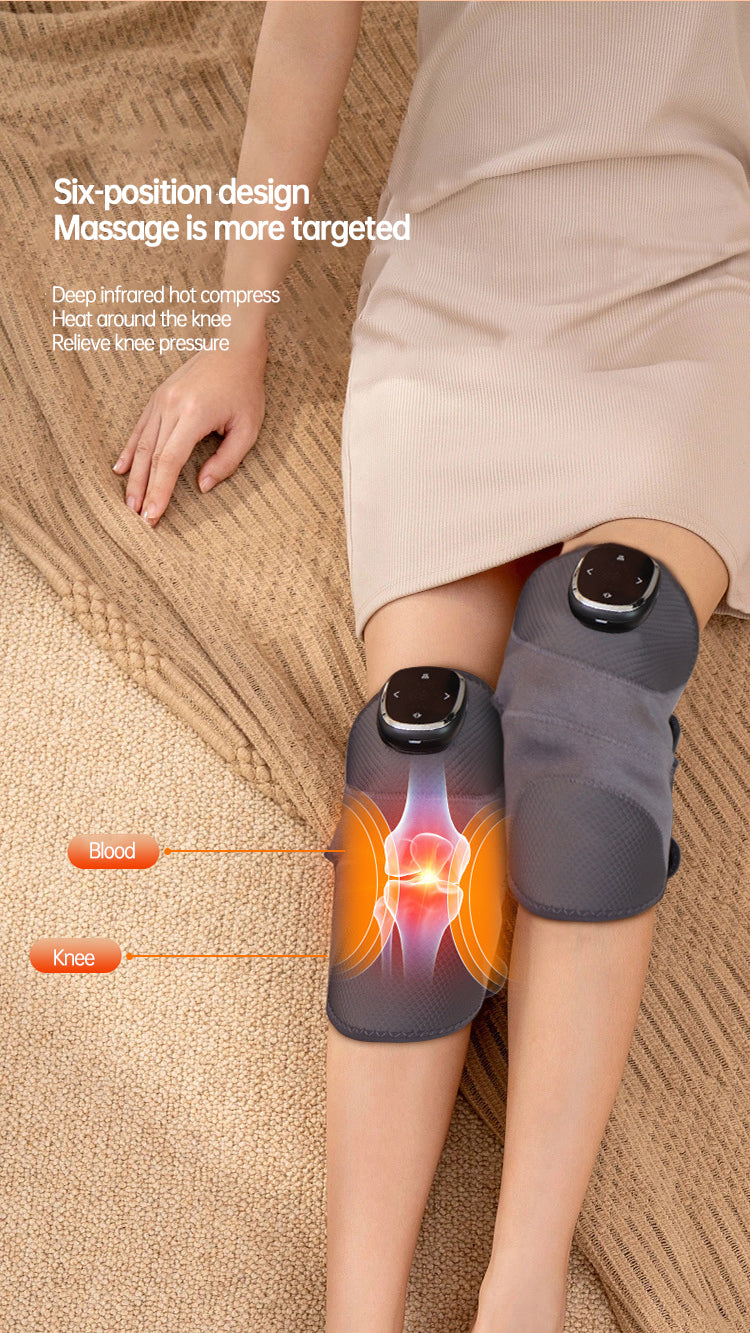 Heated Knee Brace Wrap Pad Dual-use Thermostat Usb Heating Knee Pads For Knee Sprains Strains Arthritis with massage eprolo