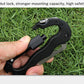 5 in 1 Outdoor Multi Function Mountaineering Buckle Fast Hanging Buckle Cross Screwdriver Carabiner Bottle Opener Wine Opener