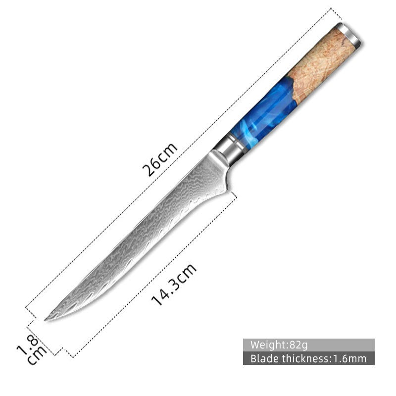 Hot Selling 67 Layers Damascus Steel Kitchen Chef santoku slicing bread cleaver butcher utility paring Knife Set eprolo