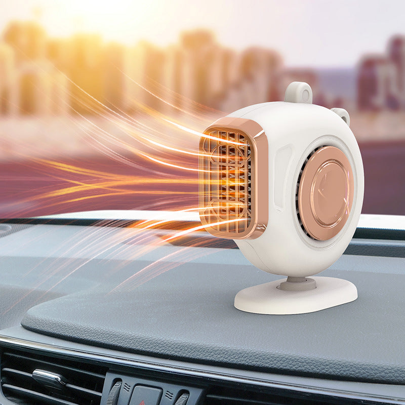 Small Sun Car Mounted Heater 12V/24V Car Heater Car Creative Fast Heating Mini Hot Fan eprolo