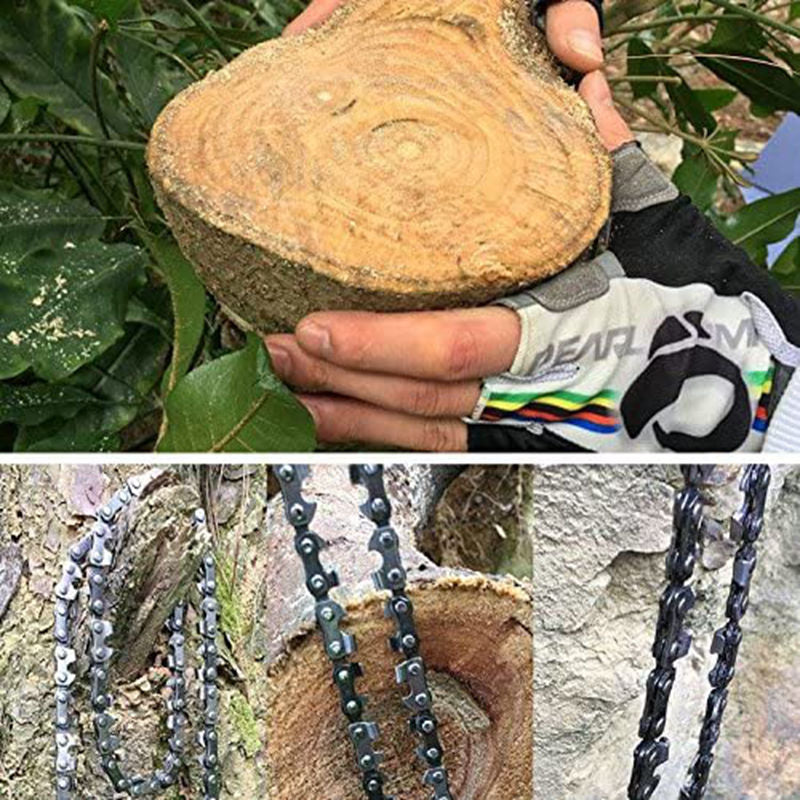 Outdoor hand zipper saw pocket chain saw garden tools 11/16/33 teeth 24 inch portable camping survival wire saw eprolo