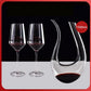 1500ml 50oz Hotel Home Elegant Hand Blown Clear Crystal U Shape Wine Decanter Set with 4 glasses For Vodka Tequila eprolo