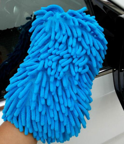 2 In 1 Car Washing Gloves Car Cleaning Sponge Coral Shaped Superfine Fiber Chenille Car Washing Sponge eprolo