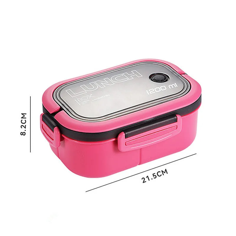 Lunch Box For Kids Compartments Microwae Bento Lunchbox Children Kid School Outdoor Camping Picnic Food Container Portable eprolo