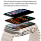 GS M9 Ultra mini smartwatch heart rate call scanning payment eprolo