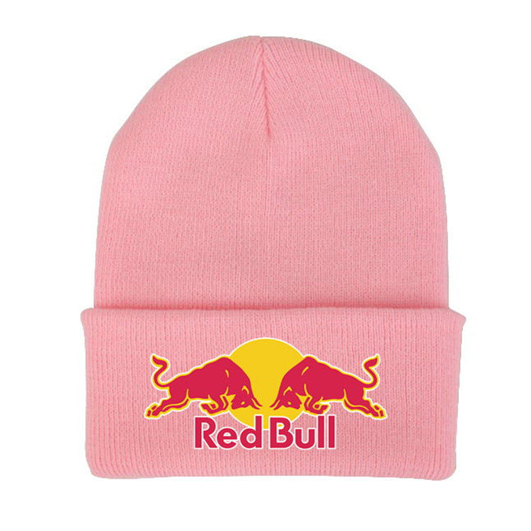 Letter yarn knitted hat men's and women's cold hat printed pullover hat ear protection pile windproof hat eprolo