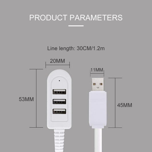 3 port USB Multi-function 3A Charger Converter Extension Line Multi-port Hub Multi-port HUB Hub mini usb Mini-USB