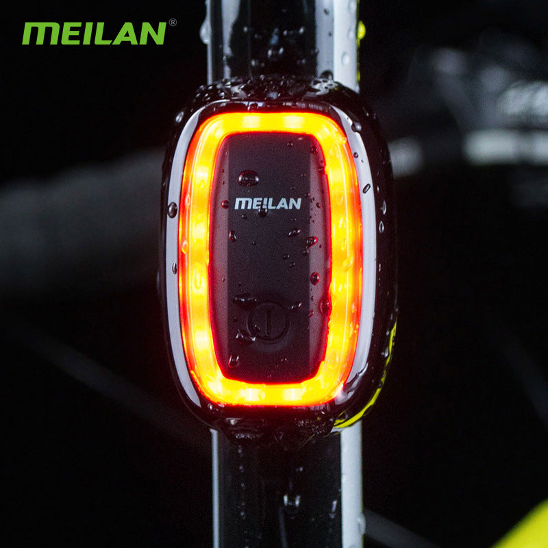 Bicycle Intelligent Brake Tail Light X6 Brake Induction 7-Speed Flashing Riding Warning Night Riding Light eprolo